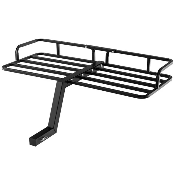 Porte-bagages avec Attelage en Métal Panier de Chargement Antirouille Capacité de 250kg à Monter Sur Attelage de Remorque avec Récepteur de 5 Cm