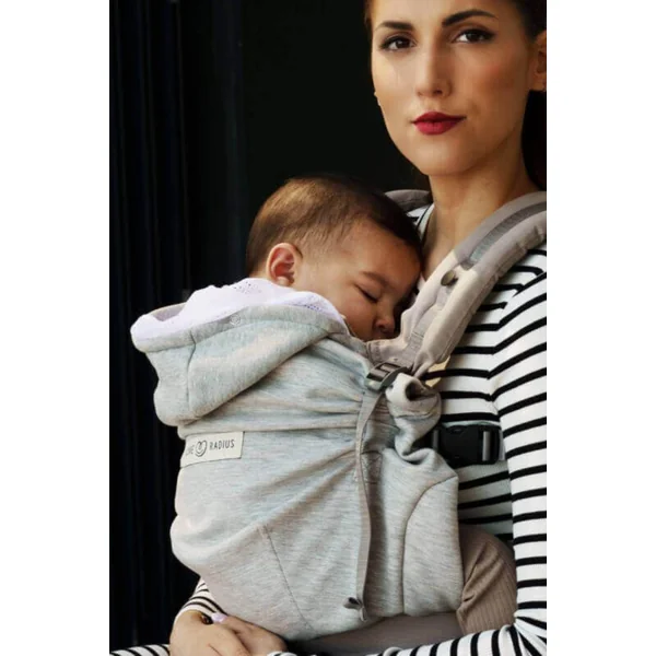 Porte-bébé physiologique HoodieCarrier 2 - Gris