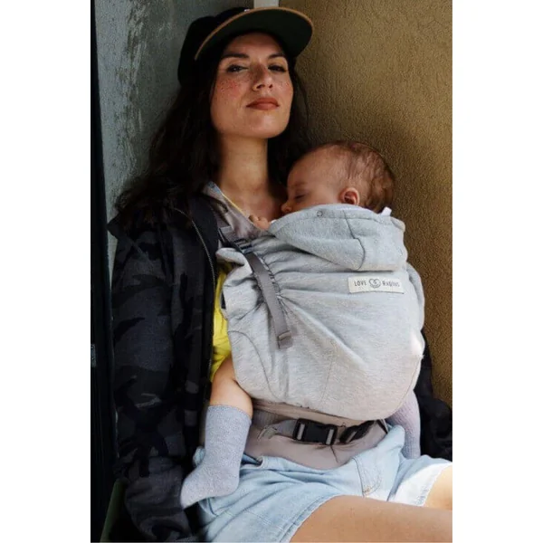 Porte-bébé physiologique HoodieCarrier 2 - Gris