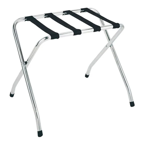 POSE VALISES PLIABLE SANS DOSSIER 66x36,5x56 CM CHROME ACIER (1 UNITÉ) - Garcia de Pou