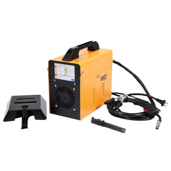 Poste à Souder 230V Electrode de Soudage MIG 130 à Gaz Inerte FLUX Fil Fourré 0,6-0,9mm Accessoires, 36x18x35cm, Jaune