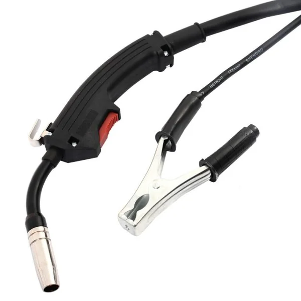 Poste à Souder 230V Electrode de Soudage MIG 130 à Gaz Inerte FLUX Fil Fourré 0,6-0,9mm Accessoires, 36x18x35cm, Jaune