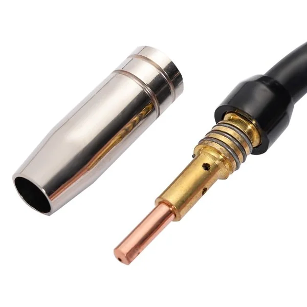 Poste à Souder 230V Electrode de Soudage MIG 130 à Gaz Inerte FLUX Fil Fourré 0,6-0,9mm Accessoires, 36x18x35cm, Jaune