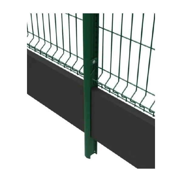 Poteau pour clôture en panneaux Bekafix 2,20 m vert