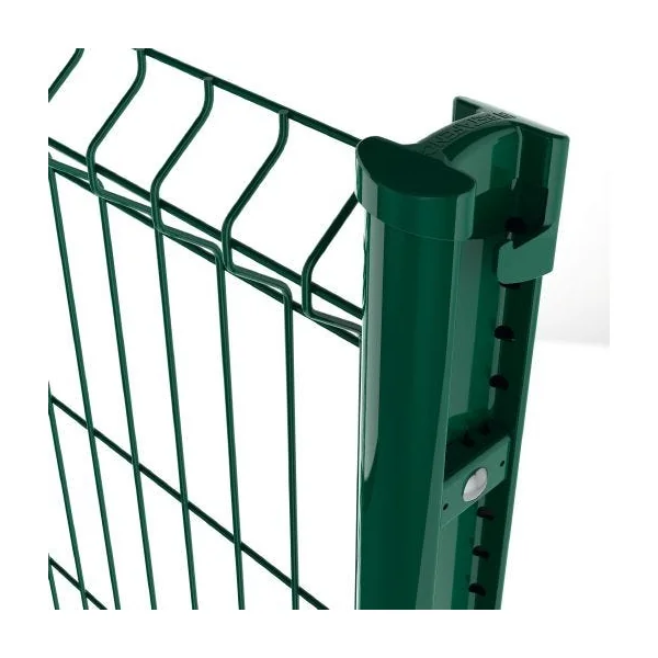 Poteau pour clôture en panneaux Bekafix 2,20 m vert