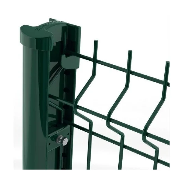 Poteau pour clôture en panneaux Bekafix 2,20 m vert