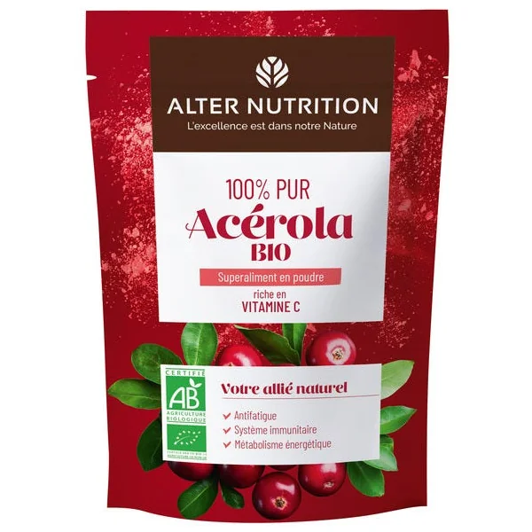 Poudre d'acérola lyophilisée 50g