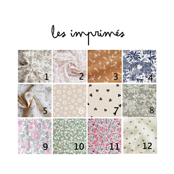 Poussette personnalisable pour poupée (27 tissus)