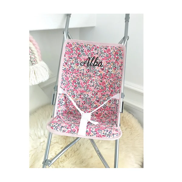 Poussette personnalisable pour poupée (27 tissus)