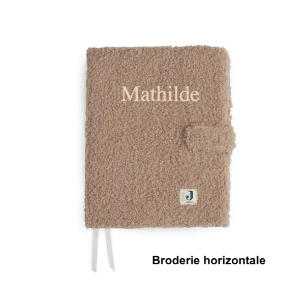 Protège carnet de santé boucle biscuit