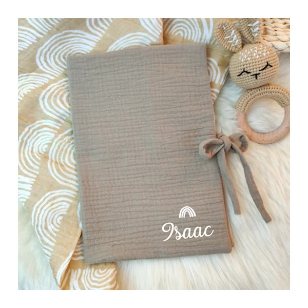 Protège carnet de santé taupe