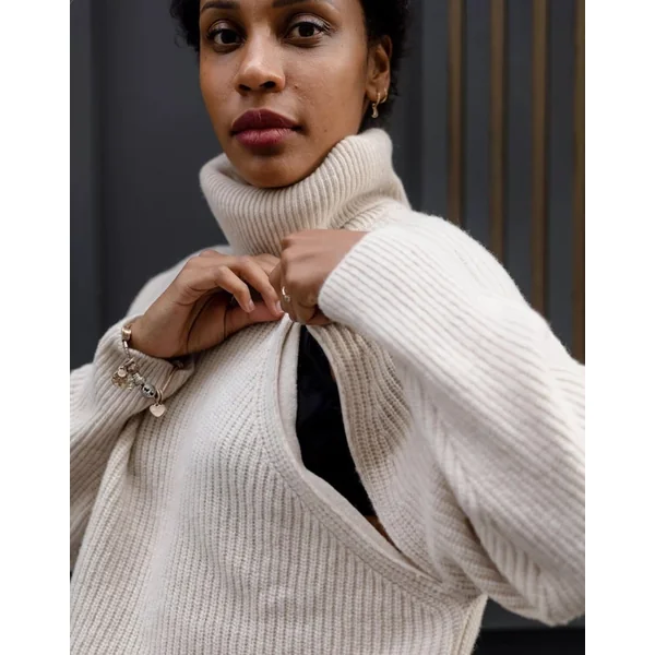 Pull d'allaitement pur laine mérinos Sweet Mama - You and Milk