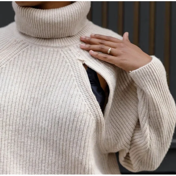 Pull d'allaitement pur laine mérinos Sweet Mama - You and Milk