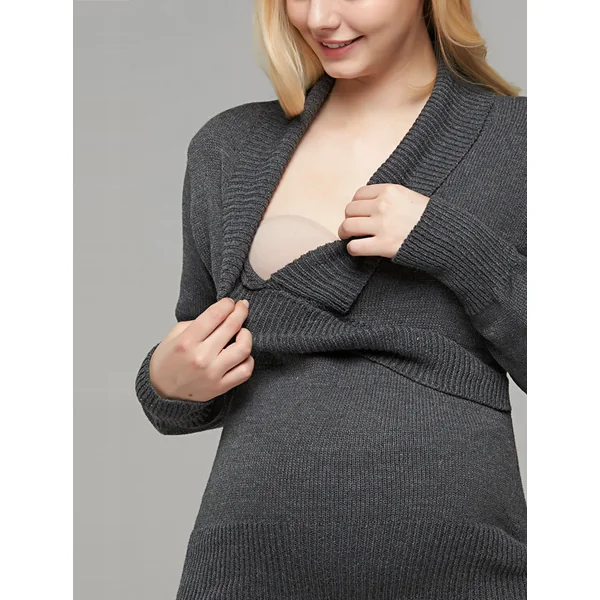 Pull de grossesse et d'allaitement croisé