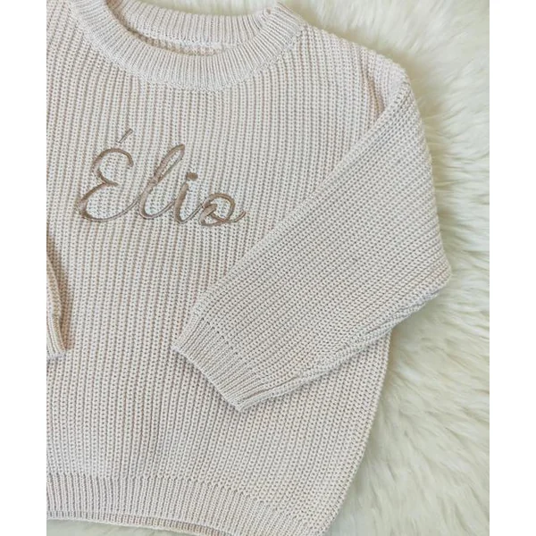 Pull maille oversize personnalisé