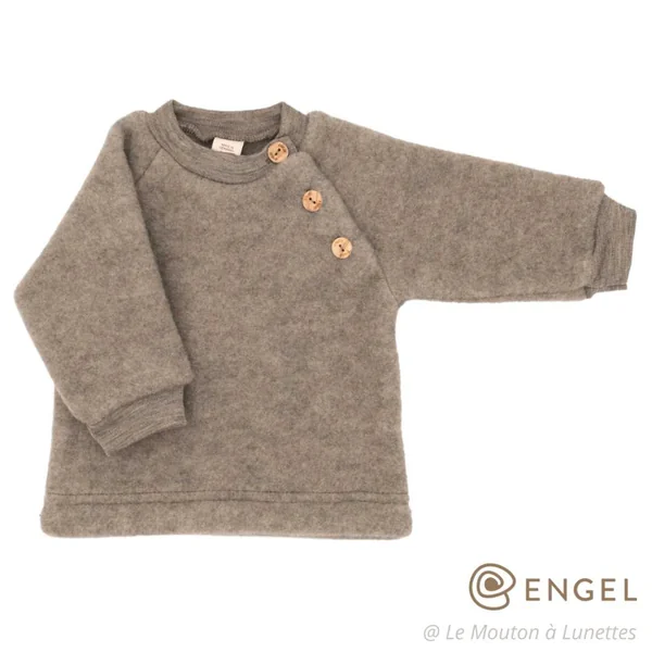 Pullover en laine polaire naturelle - ENGEL NATUR
