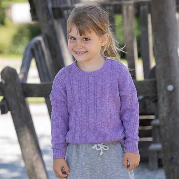 Pullover en lin et coton bio enfant - DISANA