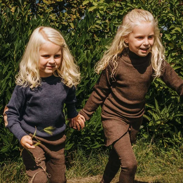 Pullover mérinos ManyMonths avec renforts aux coudes – Coloris 2025/26