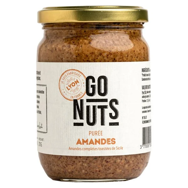 Purée d'amandes complètes torréfiées 270g