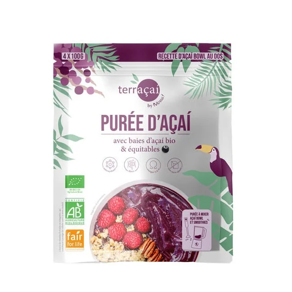 Purée d'açaï bio 4x100g