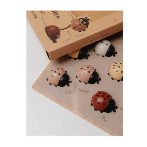 Puzzle en bois coccinelles