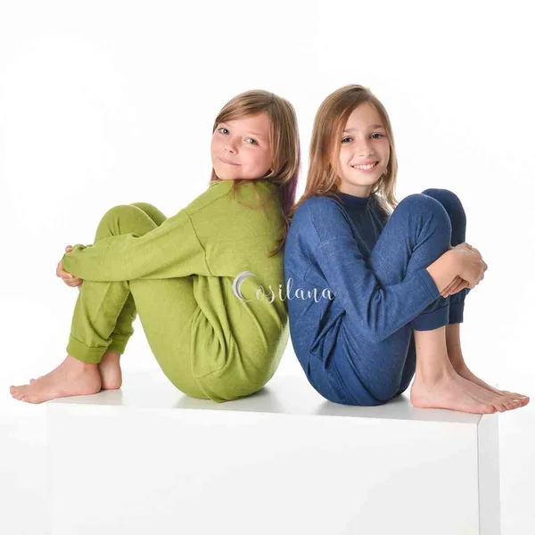 Pyjama 2 pièces garçon et fille en laine bouclette - COSILANA