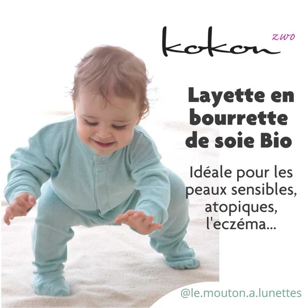 Pyjama bébé en bourrette de soie - Kokon Zwo