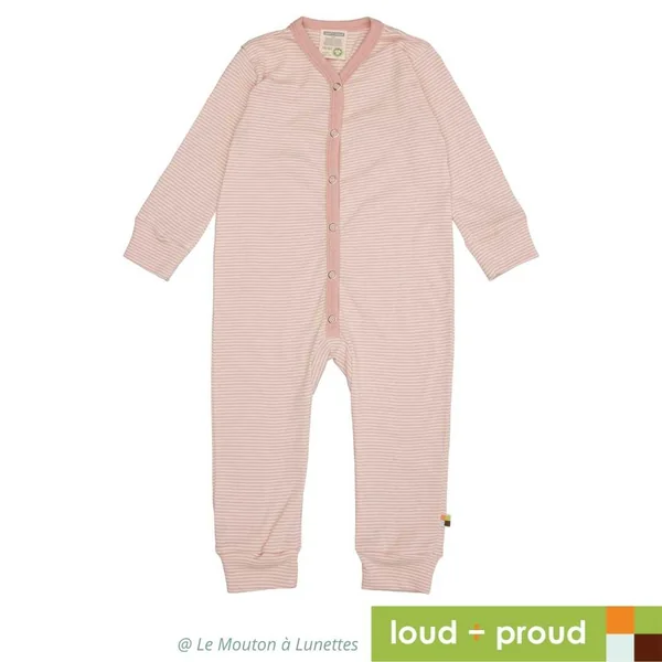 Pyjama bébé en Coton Bio 1 pièce sans pieds - Loud and Proud