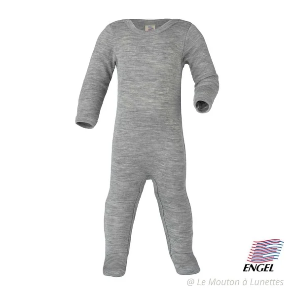 Pyjama bébé en laine et soie - Body intégral mérinos bio ENGEL NATUR