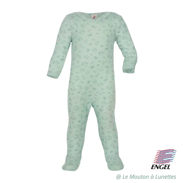 Pyjama bébé en laine et soie - Body intégral mérinos bio ENGEL NATUR