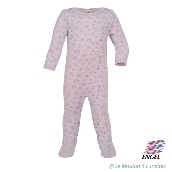 Pyjama bébé en laine et soie - Body intégral mérinos bio ENGEL NATUR