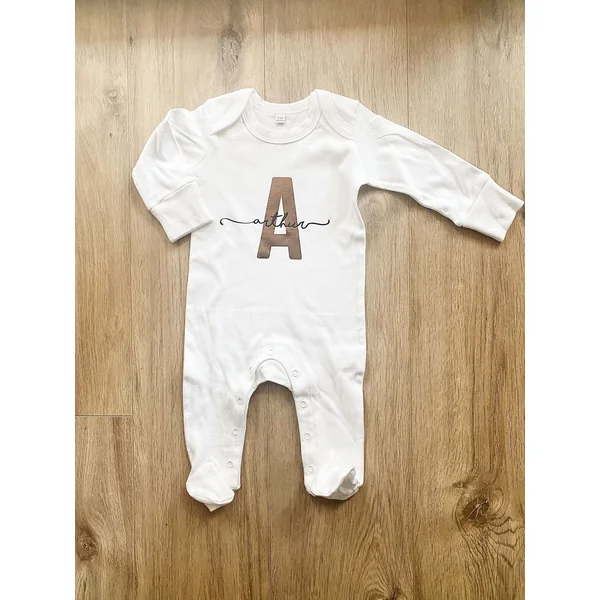 Pyjama bébé personnalisé signature