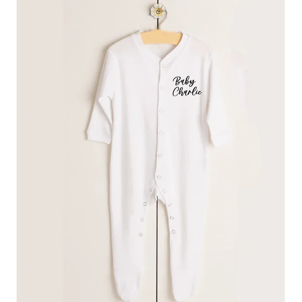 Pyjama Personnalisé Baby Noir – Confort et Style pour Bébé