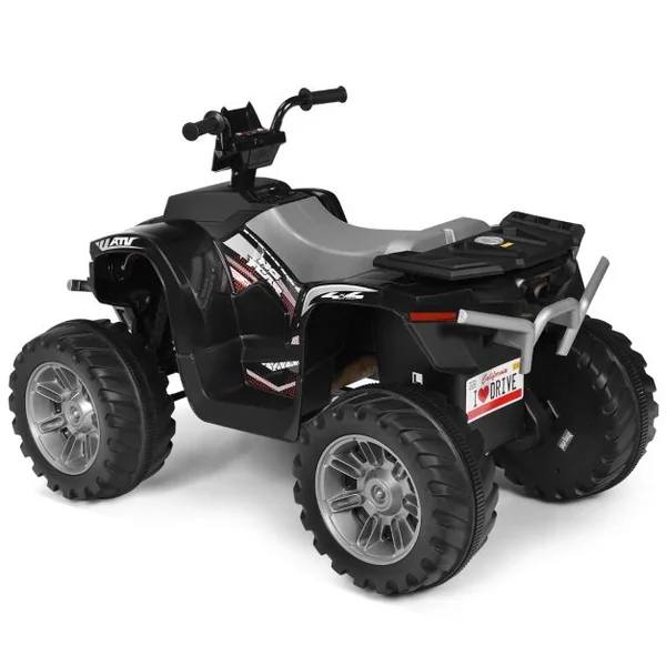 Quad Électrique 12V pour Enfants 3-7 Ans avec Lumière Musiques et Histoires 104x67x74cm pour Différents Terrains 7 Couleurs au Choix