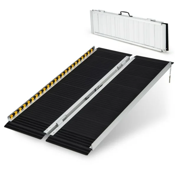 Rampe D’accès en Aluminium avec Plaque de Transition pour Maison 122L