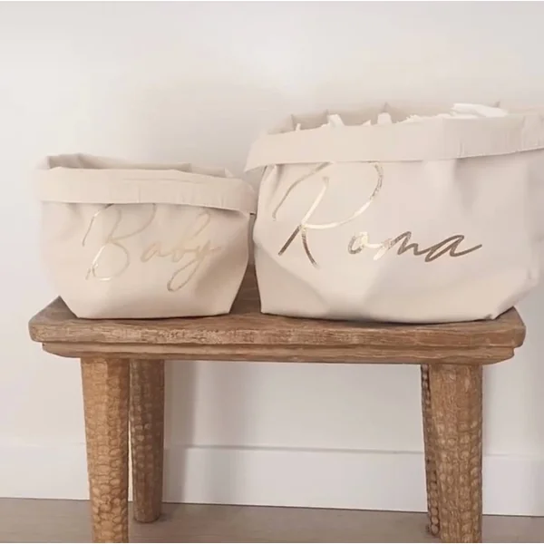 Rangements, paniers bébé personnalisés