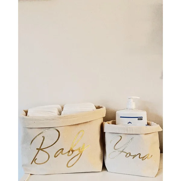Rangements, paniers bébé personnalisés