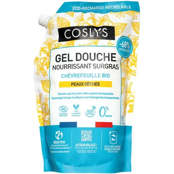 Recharge gel douche chèvrefeuille 1L