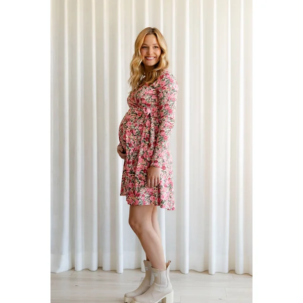 Robe ALEXANDRINE 2.0 - fleurie rose