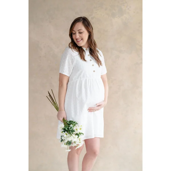 Robe BIANCA - broderie blanche