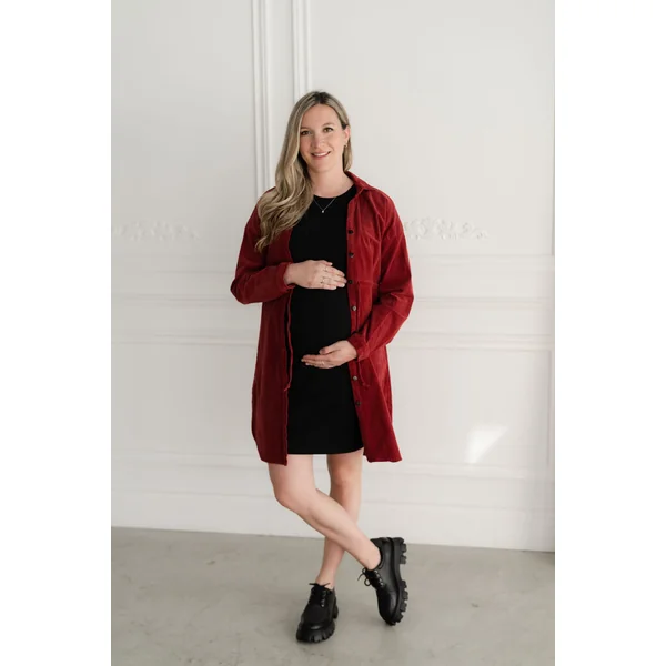 Robe chemise en corduroy - grenadine
