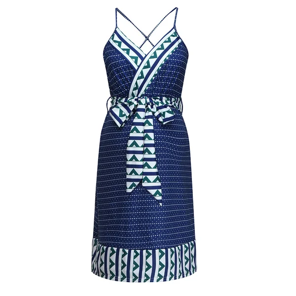 Robe courte avec motifs colorés