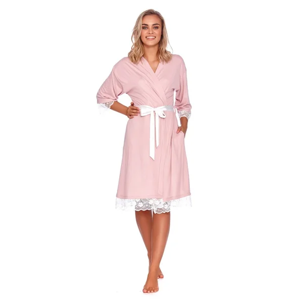 Robe de chambre de grossesse en modal ultra doux - Reste 1S