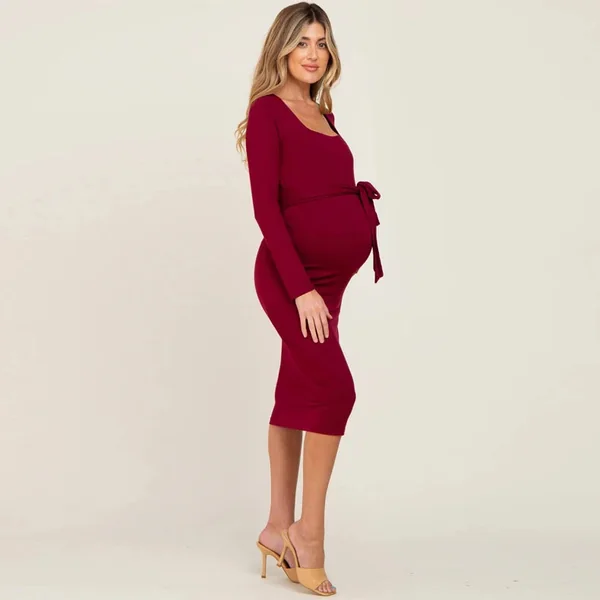 Robe de Grossesse Avec Nœud