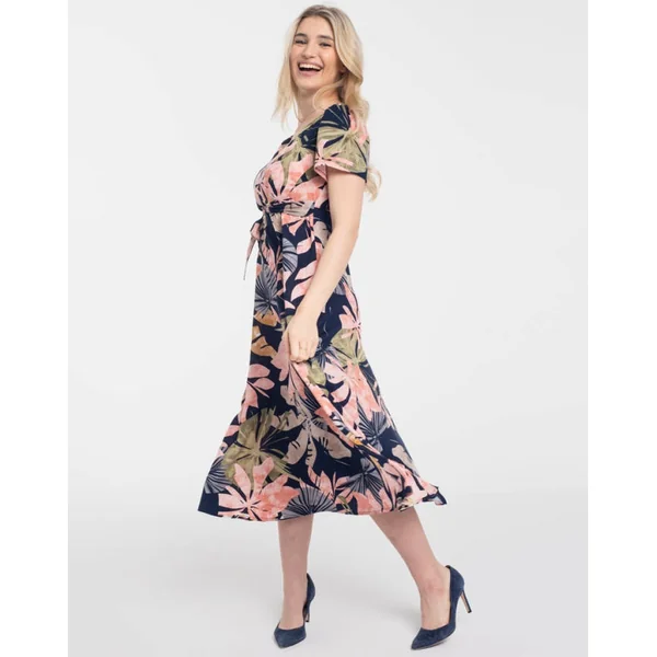 Robe de grossesse et allaitement longue fleurie Asilla - Reste 1M