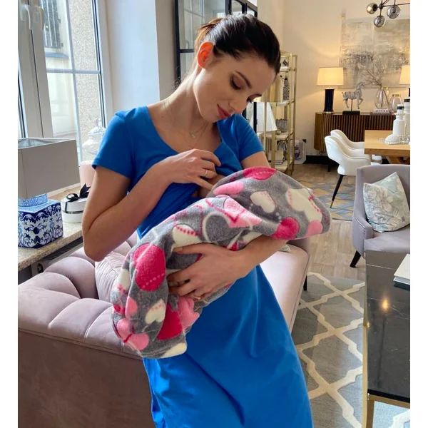 Robe de grossesse et d'allaitement Lulla en coton oeko-tex - Reste L