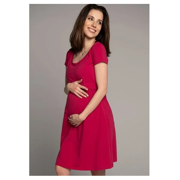 Robe de grossesse et d'allaitement Lulla en coton oeko-tex - Reste L