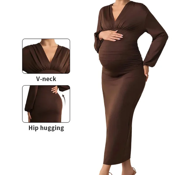 Robe de Grossesse Longue Chic Eté