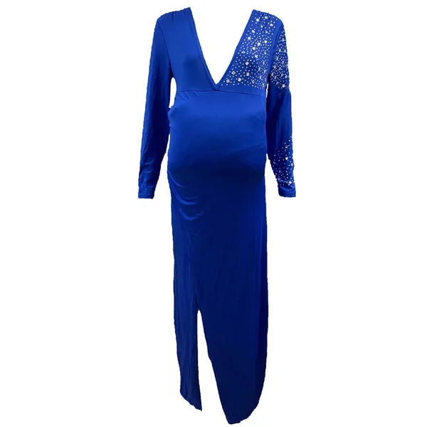 Robe de Grossesse Longue Fendue