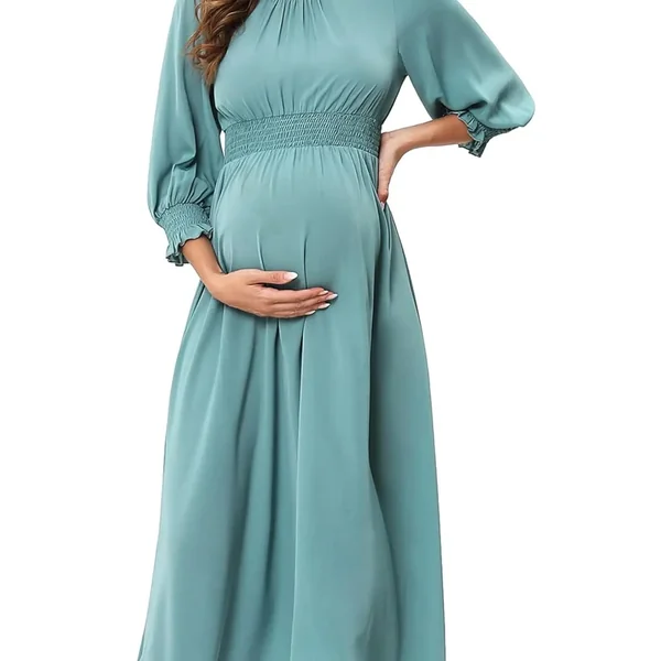 Robe de Grossesse Manches Courtes